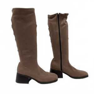 Journee Collection Brown Faux Suede Knee-High Boots | Women’s Size 8